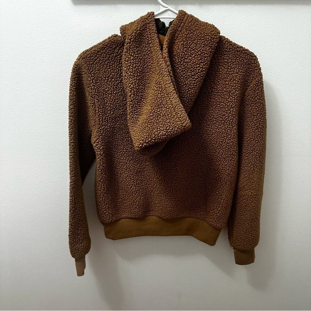 Stillwater Supply Co  Brown Sherpa Sweater youth size 12